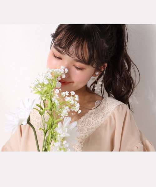 one after another NICE CLAUP(ワンアフターアナザーナイスクラップ)の「vintage羽織りワンピース(チュニック・レディース・ピンク/アイボリー/ミント・FREE)」の15枚目の写真