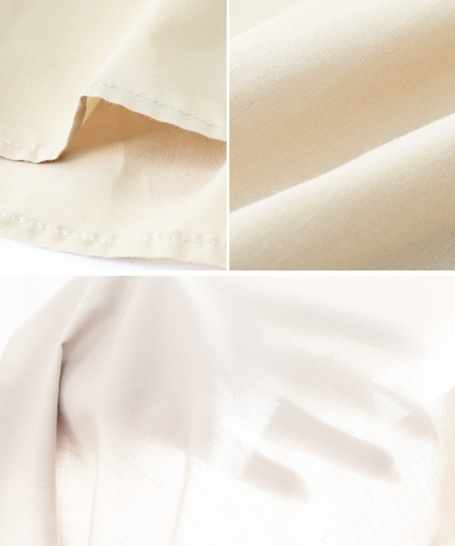 reca（レカ）の「バンドカラーボリューム袖ギャザーフレアシャツ（シャツ/ブラウス・レディース・グリーン系その他/オフホワイト/ブラック/ベージュ・L/M）」の7枚目の写真