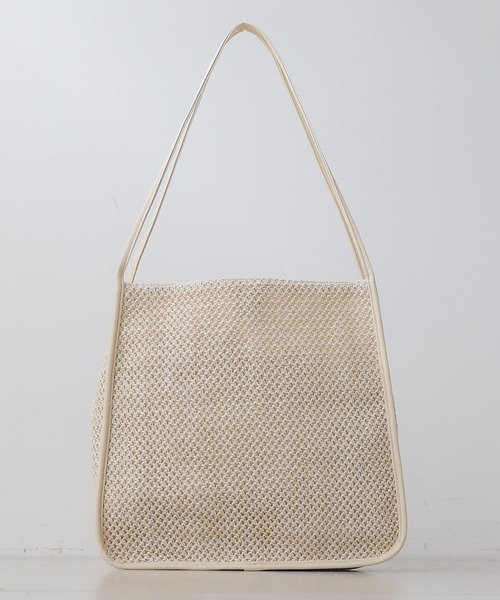 Chico（チコ）の「パイピングメッシュトートバッグ（トートバッグ・レディース・ベージュ/ブラウン/アイボリー/ブラック/ダークブラウン・FREE）」の16枚目の写真