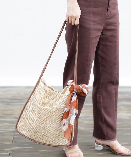 Chico（チコ）の「パイピングメッシュトートバッグ（トートバッグ・レディース・ベージュ/ブラウン/アイボリー/ブラック/ダークブラウン・FREE）」の22枚目の写真