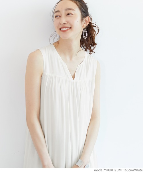 coca（coca）（コカ）の「ティアードワンピース（ワンピース・レディース・ホワイト/ブラック/エメラルド/パープル・ONE SIZE）」の20枚目の写真