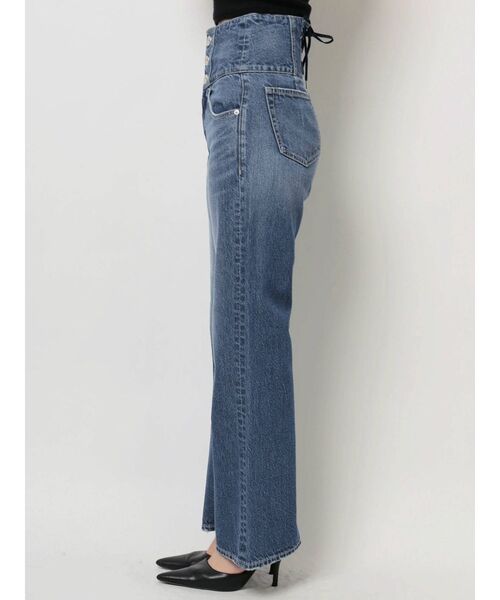 GYDA（ジェイダ）の「バックレースアップHWデニムパンツ（デニムパンツ・レディース・ブルー/インディゴブルー・X-SMALL/SMALL/MEDIUM）」の16枚目の写真