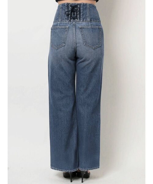 GYDA（ジェイダ）の「バックレースアップHWデニムパンツ（デニムパンツ・レディース・ブルー/インディゴブルー・X-SMALL/SMALL/MEDIUM）」の17枚目の写真