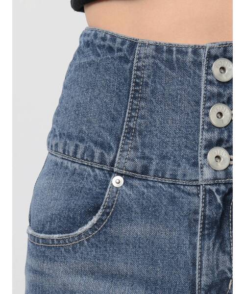 GYDA（ジェイダ）の「バックレースアップHWデニムパンツ（デニムパンツ・レディース・ブルー/インディゴブルー・X-SMALL/SMALL/MEDIUM）」の18枚目の写真