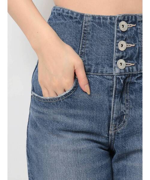 GYDA（ジェイダ）の「バックレースアップHWデニムパンツ（デニムパンツ・レディース・ブルー/インディゴブルー・X-SMALL/SMALL/MEDIUM）」の19枚目の写真