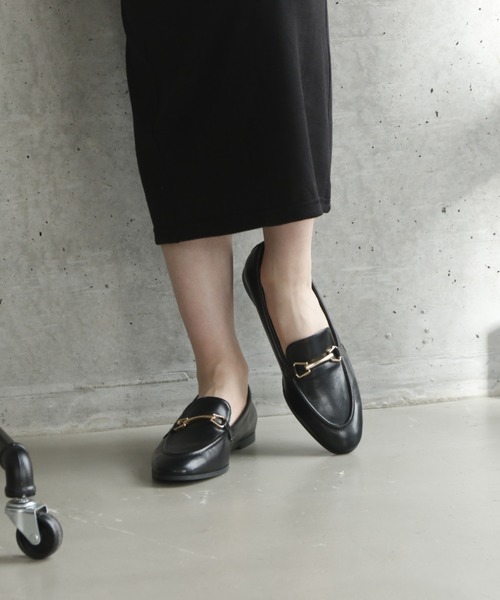 VIVIAN（ヴィヴィアン）の「ソフトスクエアトゥビット付きローファー（ローファー・レディース・ブラック/ダークブラウン/ブラウン・LL/S/M/L）」の6枚目の写真