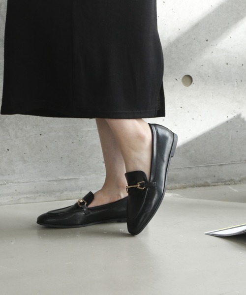 VIVIAN（ヴィヴィアン）の「ソフトスクエアトゥビット付きローファー（ローファー・レディース・ブラック/ダークブラウン/ブラウン・LL/S/M/L）」の7枚目の写真