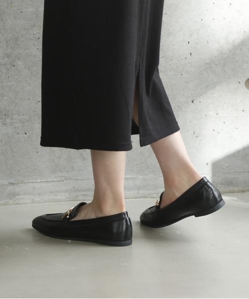 VIVIAN（ヴィヴィアン）の「ソフトスクエアトゥビット付きローファー（ローファー・レディース・ブラック/ダークブラウン/ブラウン・LL/S/M/L）」の8枚目の写真