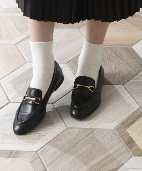 VIVIAN（ヴィヴィアン）の「ソフトスクエアトゥビット付きローファー（ローファー・レディース・ブラック/ダークブラウン/ブラウン・LL/S/M/L）」の12枚目の写真