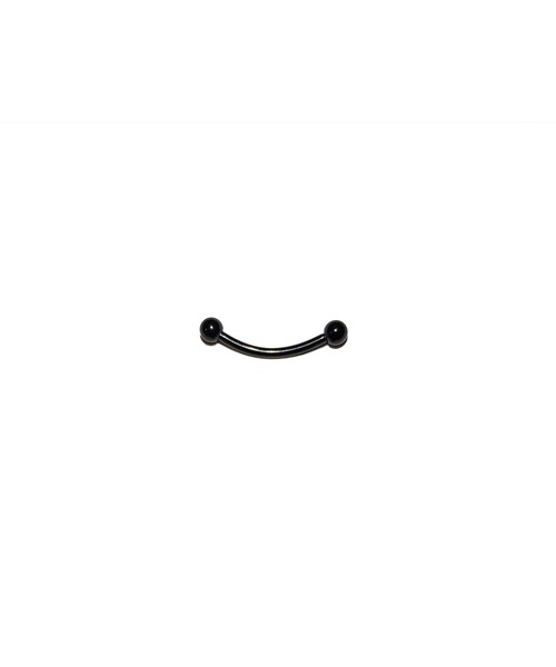 MORPH(モルフ)の「MORPH モルフ バナナバーベル ボディーピアス 14ゲージ 6mm~16mm(ピアス(片耳用)・メンズ・ブラック・6/8/10/12/14/16)」の4枚目の写真