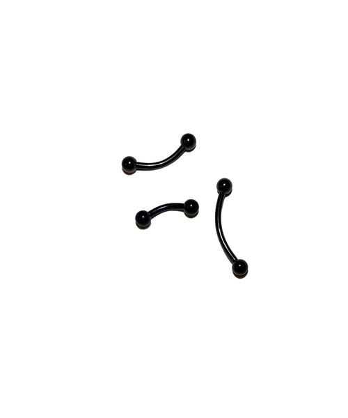 MORPH(モルフ)の「MORPH モルフ バナナバーベル ボディーピアス 14ゲージ 6mm~16mm(ピアス(片耳用)・メンズ・ブラック・6/8/10/12/14/16)」の6枚目の写真