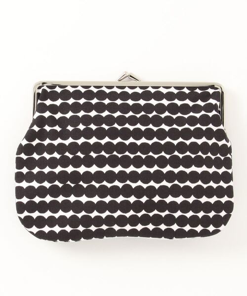 marimekko（マリメッコ）の「RASYMATTO / PUOLIKAS KUKKARO（ポーチ・レディース・ブラック/ブラック×ピンク/ベージュ・FREE）」の4枚目の写真