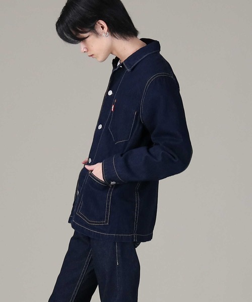 Levi's（リーバイス）の「【Levi's】「TYPE1」デニムコート（デニムジャケット・メンズ・ダークインディゴブルー・M/L/S）」の6枚目の写真