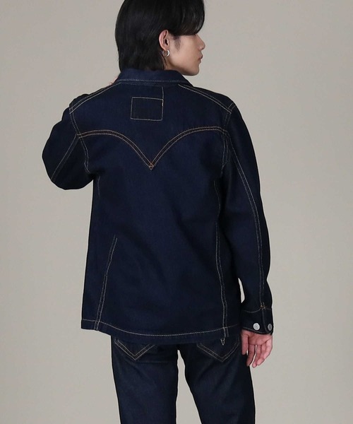 Levi's（リーバイス）の「【Levi's】「TYPE1」デニムコート（デニムジャケット・メンズ・ダークインディゴブルー・M/L/S）」の8枚目の写真