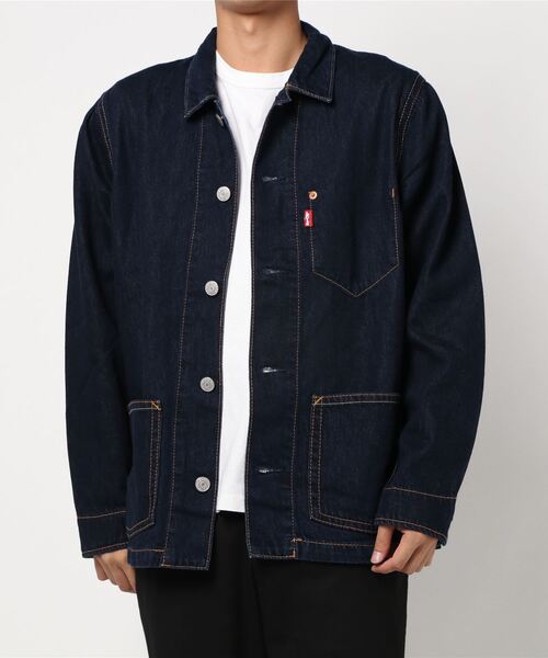 Levi's（リーバイス）の「【Levi's】「TYPE1」デニムコート（デニムジャケット・メンズ・ダークインディゴブルー・M/L/S）」の9枚目の写真
