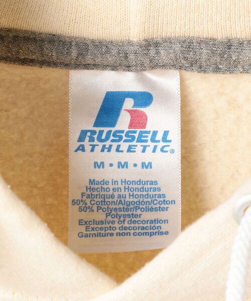 Russell Athletic（ラッセルアスレティック）の「【WEB限定/SHIPS別注】RUSSELL ATHLETIC: スウェット パーカー (トレーナー)（パーカー・メンズ・ブラック/ライトブルー/グレー/ナチュラル/オリーブ/ピンク・S/M/L/XL）」の18枚目の写真