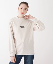 Cutie Blonde | 【S-L】ちょびハイネック刺しゅうカットソー(Tシャツ/カットソー)