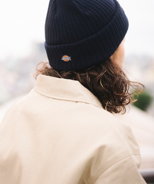 Dickies(ディッキーズ)の「Dickies CALIF LOGO WAPPEN KNIT CAP(ニットキャップ/ビーニー・レディース・オフホワイト/カーキ/ネイビー/ワイン/ブラック/グレー/オレンジ/インディゴブルー・FREE)」の16枚目の写真