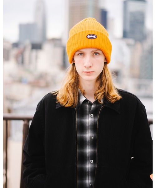 Dickies(ディッキーズ)の「Dickies CALIF LOGO WAPPEN KNIT CAP(ニットキャップ/ビーニー・レディース・オフホワイト/カーキ/ネイビー/ワイン/ブラック/グレー/オレンジ/インディゴブルー・FREE)」の19枚目の写真