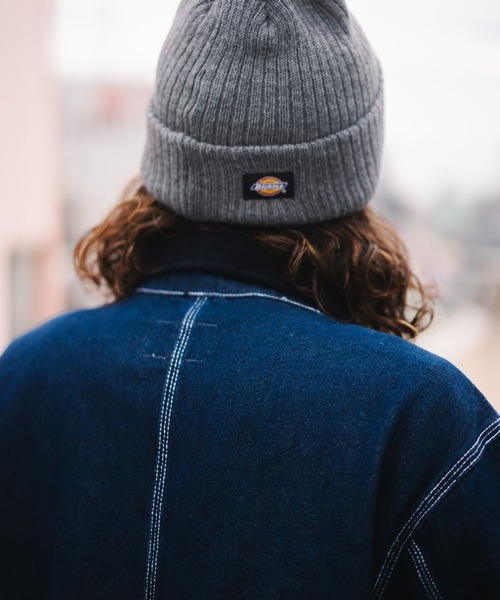 Dickies(ディッキーズ)の「Dickies CALIF LOGO WAPPEN KNIT CAP(ニットキャップ/ビーニー・レディース・オフホワイト/カーキ/ネイビー/ワイン/ブラック/グレー/オレンジ/インディゴブルー・FREE)」の14枚目の写真