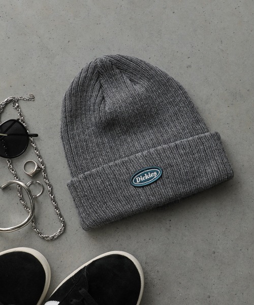 Dickies(ディッキーズ)の「Dickies CALIF LOGO WAPPEN KNIT CAP(ニットキャップ/ビーニー・レディース・オフホワイト/カーキ/ネイビー/ワイン/ブラック/グレー/オレンジ/インディゴブルー・FREE)」の22枚目の写真