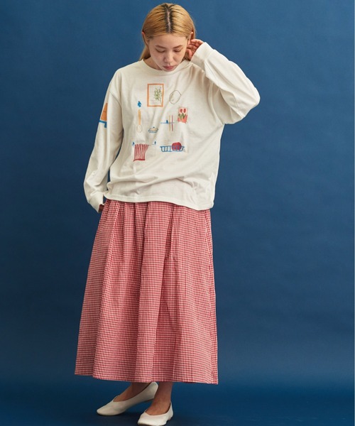 eiπe （イーペ）の「eiπe　 WASHROOM　ロングスリーブ-Tee（Tシャツ/カットソー・レディース・ホワイト・FREE）」の4枚目の写真