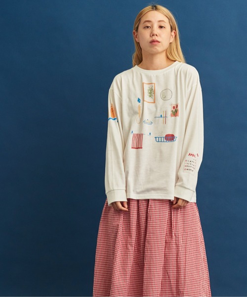 eiπe （イーペ）の「eiπe　 WASHROOM　ロングスリーブ-Tee（Tシャツ/カットソー・レディース・ホワイト・FREE）」の6枚目の写真