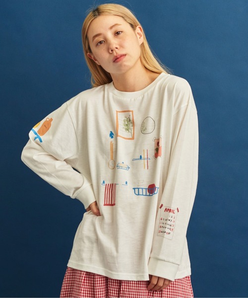 eiπe （イーペ）の「eiπe　 WASHROOM　ロングスリーブ-Tee（Tシャツ/カットソー・レディース・ホワイト・FREE）」の8枚目の写真