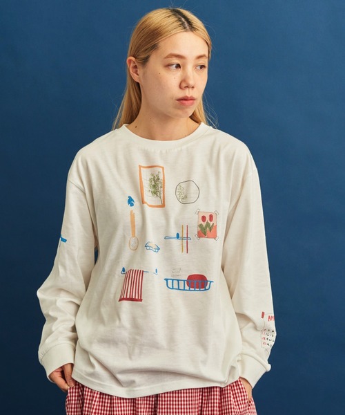 eiπe （イーペ）の「eiπe　 WASHROOM　ロングスリーブ-Tee（Tシャツ/カットソー・レディース・ホワイト・FREE）」の9枚目の写真