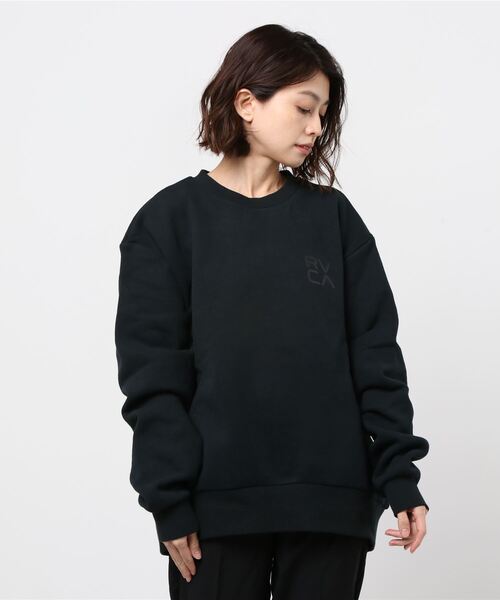 RVCA(ルーカ)の「RVCA/ルーカ ビッグシルエット ロゴスウェット BA044-025(スウェット・レディース・カモフラージュ/ホワイト/ブラック/グリーン・XS/S)」の8枚目の写真