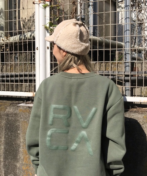 RVCA(ルーカ)の「RVCA/ルーカ ビッグシルエット ロゴスウェット BA044-025(スウェット・レディース・カモフラージュ/ホワイト/ブラック/グリーン・XS/S)」の19枚目の写真