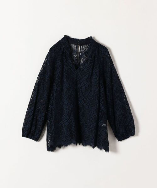 SHIPS any(シップス エニィ)の「SHIPS any: キーネック レース ブラウス◇(シャツ/ブラウス・レディース・ネイビー/オフホワイト/ピンク・ONE SIZE)」の11枚目の写真