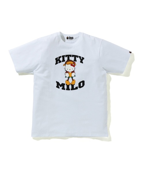 A BATHING APE（アベイシングエイプ）の「HELLO KITTY X MILO TEE #1 M（Tシャツ/カットソー・メンズ・ホワイト/ブラック・MEDIUM/LARGE/X-LARGE/XX-LARGE/SMALL）」の2枚目の写真
