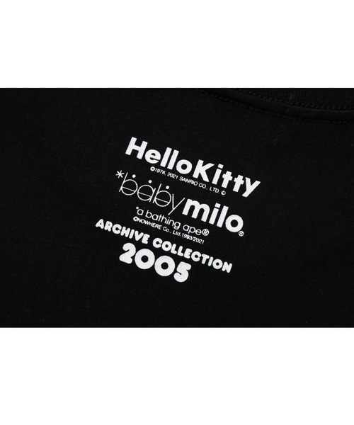 A BATHING APE（アベイシングエイプ）の「HELLO KITTY X MILO TEE #1 M（Tシャツ/カットソー・メンズ・ホワイト/ブラック・MEDIUM/LARGE/X-LARGE/XX-LARGE/SMALL）」の7枚目の写真