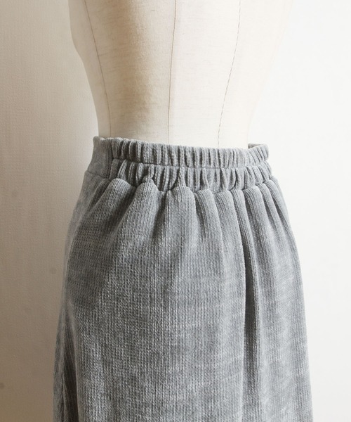 tocco closet(トッコ クローゼット)の「フラワーレース装飾Vネックトップス×フレアスカートのモールニットソーセットアップ(ワンピース・レディース・グレー系その他/ブラウン系その他・M)」の19枚目の写真
