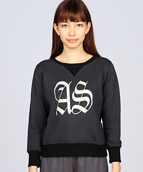 EN ROUTE（アンルート）の「ANALOG LIGHTING AS SWEAT／スウェット●（スウェット・レディース・オフホワイト/ブラック・SMALL/LARGE）」の2枚目の写真