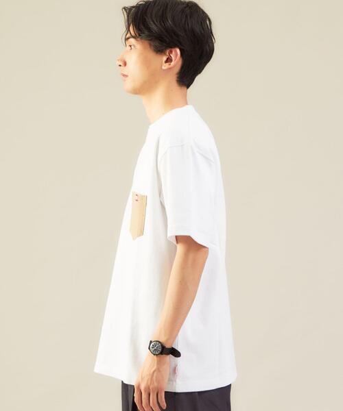 CHUMS（チャムス）の「別注 [ チャムス ] CHUMS GLR カラー ポケット Tシャツ ポケT カットソー（Tシャツ/カットソー・メンズ・ホワイト/ブラック・S/M/XL/L）」の8枚目の写真