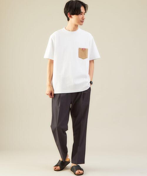 CHUMS（チャムス）の「別注 [ チャムス ] CHUMS GLR カラー ポケット Tシャツ ポケT カットソー（Tシャツ/カットソー・メンズ・ホワイト/ブラック・S/M/XL/L）」の13枚目の写真