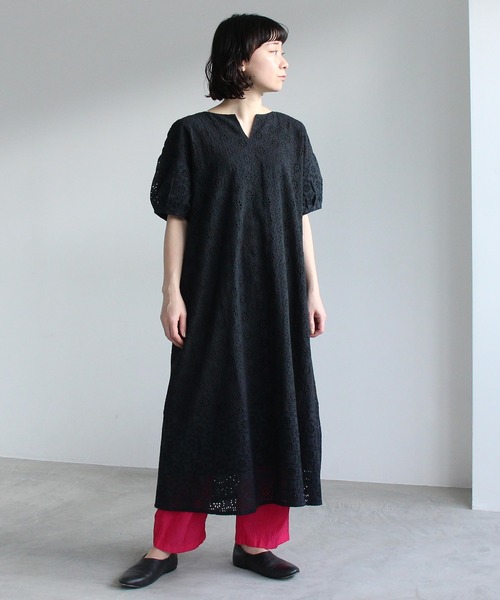 スーパービューティー 刺繍チュニック ワンピース バルーン
