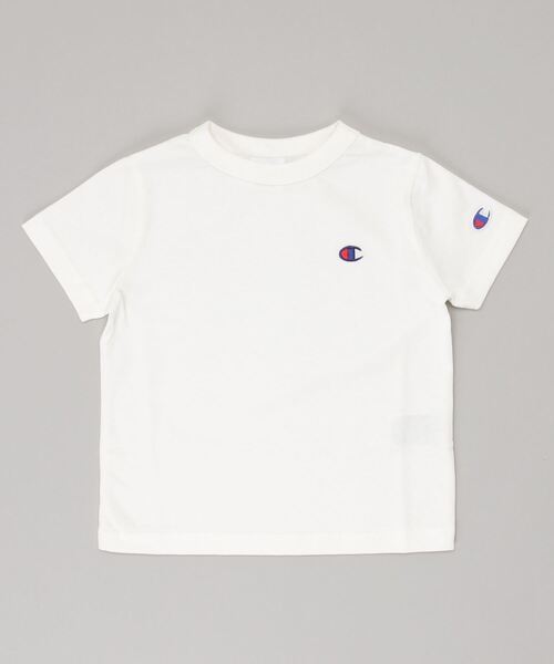 Champion(チャンピオン)の「CHAMPION/チャンピオン キッズ Tシャツ CK-T301(Tシャツ/カットソー・キッズ・グリーン/ブラック/ベージュ/ホワイト/パープル/ラベンダー・100cm/120cm/150cm/160cm/110cm/140cm/130cm)」の2枚目の写真