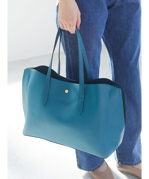 Legato Largo（レガートラルゴ）の「【WEB限定】Legato Largo ≪かるいかばん≫ A4トートバッグ（トートバッグ・レディース・アイボリー/ターコイズブルー/ブラウン/ブラック/キャメル/ピンクベージュ/グリーン系その他2/マスタード/グレイッシュベージュ/ダークグレー・FREE）」の22枚目の写真