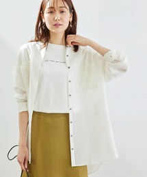 ROPE' PICNIC | バンドカラーシアーチュニック(シャツ/ブラウス)
