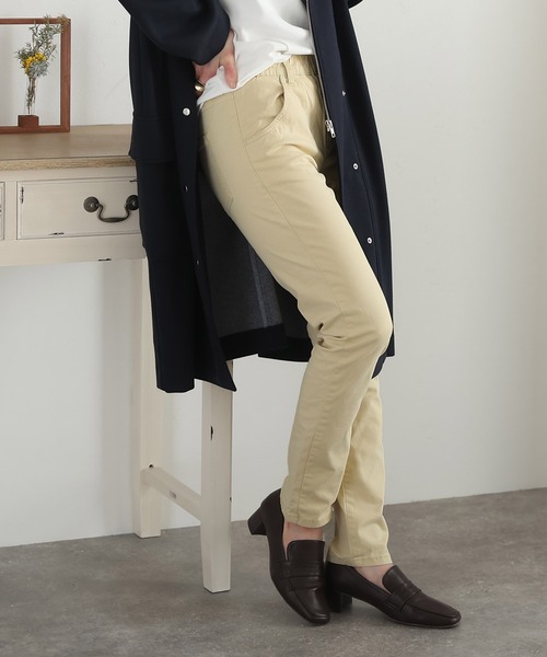 ElegChic(エレグシック)の「ストレッチスキニーパンツ(チノパンツ・レディース・アイボリー/ベージュ/ブラック/チャコール/カーキ/オフホワイト・L/M)」の3枚目の写真