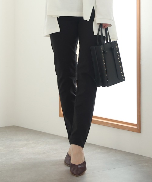 ElegChic(エレグシック)の「ストレッチスキニーパンツ(チノパンツ・レディース・アイボリー/ベージュ/ブラック/チャコール/カーキ/オフホワイト・L/M)」の4枚目の写真