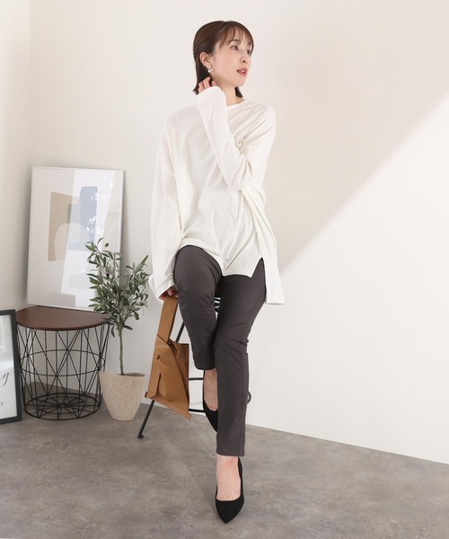 ElegChic(エレグシック)の「ストレッチスキニーパンツ(チノパンツ・レディース・アイボリー/ベージュ/ブラック/チャコール/カーキ/オフホワイト・L/M)」の18枚目の写真