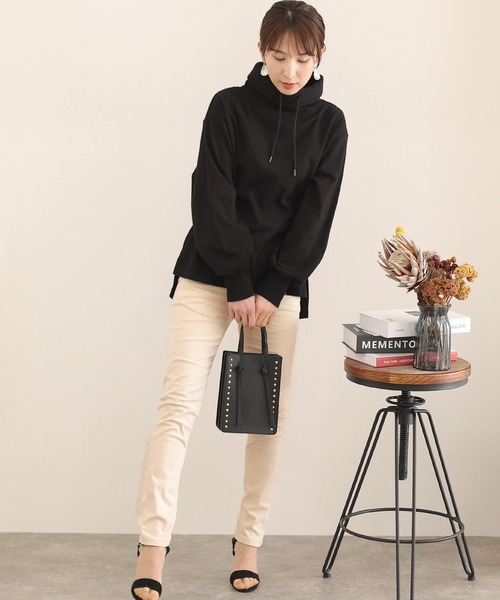 ElegChic(エレグシック)の「ストレッチスキニーパンツ(チノパンツ・レディース・アイボリー/ベージュ/ブラック/チャコール/カーキ/オフホワイト・L/M)」の17枚目の写真
