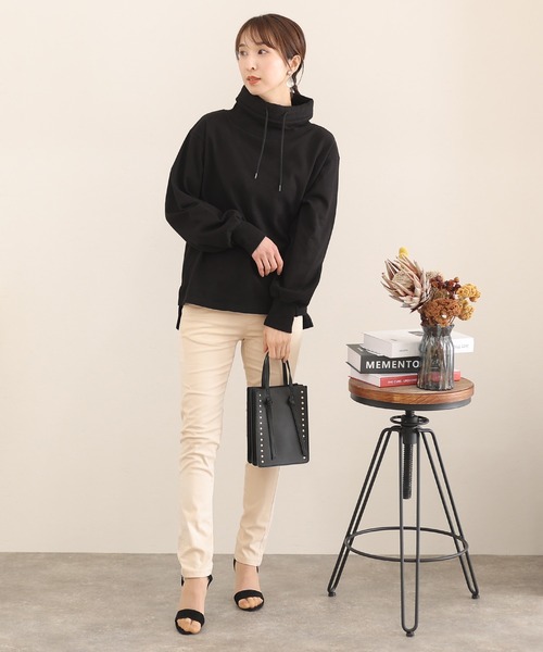 ElegChic(エレグシック)の「ストレッチスキニーパンツ(チノパンツ・レディース・アイボリー/ベージュ/ブラック/チャコール/カーキ/オフホワイト・L/M)」の14枚目の写真