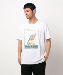 【ZERO STAIN】サーフプリントTシャツ 汗染み防止