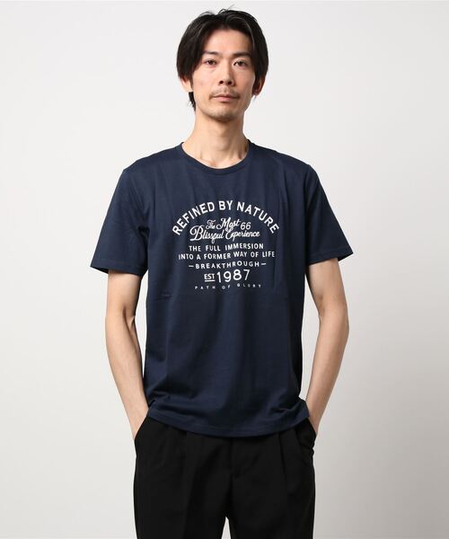 JEANS MATE（ジーンズメイト）の「【ZERO STAIN】サーフプリントＴシャツ　汗染み防止（Tシャツ/カットソー・メンズ・ホワイト/サックスブルー/その他1/その他3/レッド/その他2/ネイビー/ホワイト系その他/カーキ/ブルー/その他4/ピンク系その他/ベージュ/ブルー系その他・MEDIUM/SMALL/X-LARGE/LARGE）」の9枚目の写真