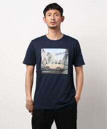 【ZERO STAIN】サーフプリントTシャツ 汗染み防止